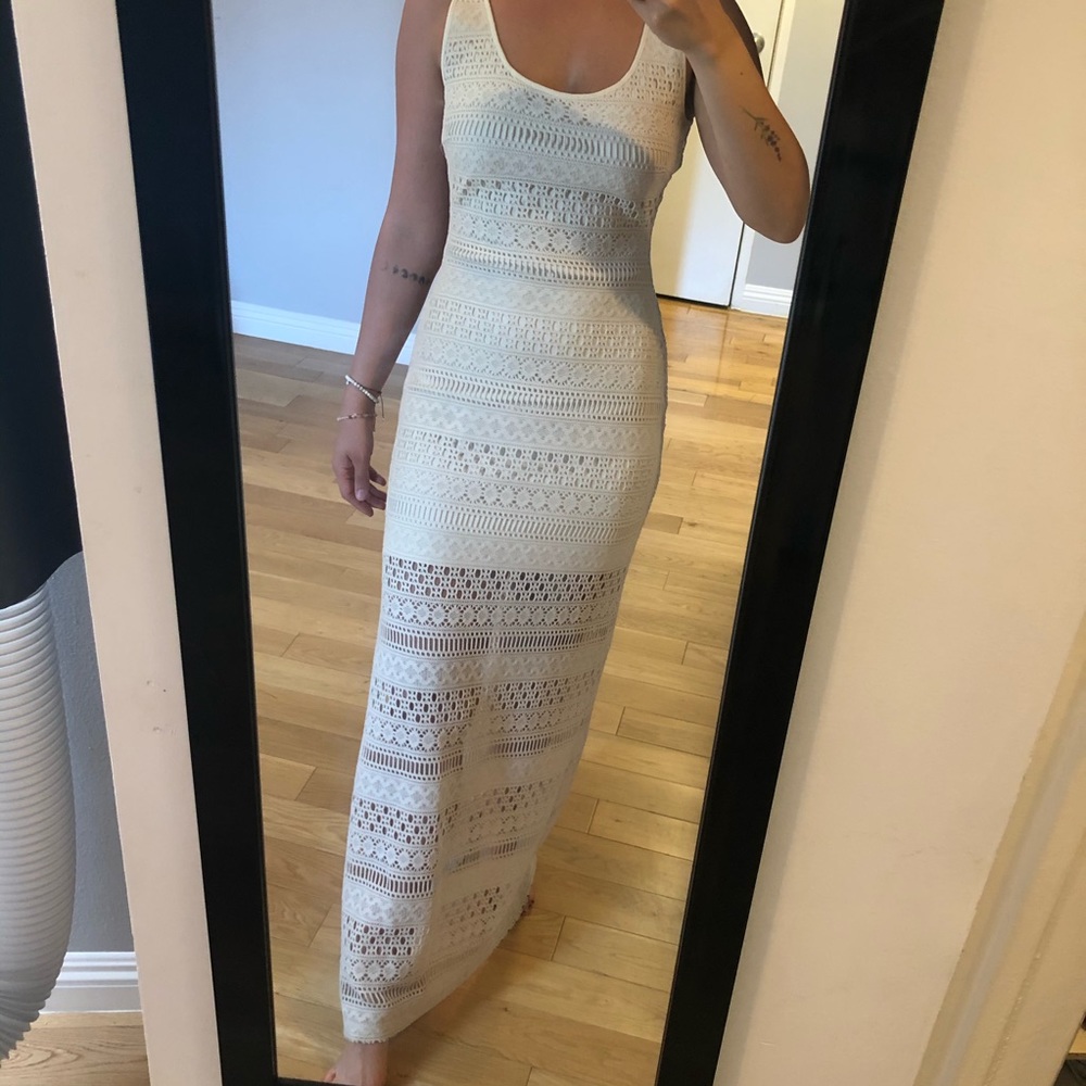 Guess open knit maxi